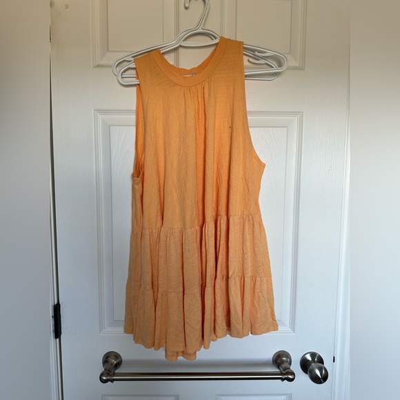 Free People Right On Time Tunic in Light Orange - Picture 7 of 7